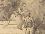 Gerard van Nijmegen (Dutch, 1735 - 1808), Allegory of Painting and Drawing, 1801. Pencil, pen and gray and brown ink, and gray wash. 14 15/16 × 10 13/16 in (38 × 27.4 cm). The J. Paul Getty Museum, Los Angeles.