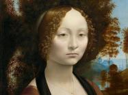Ginevra de’ Benci [obverse]. 1474/1478. Leonardo da Vinci. Oil on Panel. Ailsa Mellon Brue Fund, National Gallery of Art.