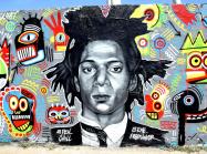 Graffiti of Jean-Michel Basquiat by Eme Freethinker and Pen Chill in Berlin. WikiCommons.