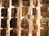 Installation view of Benin Bronzes at the British Museum.