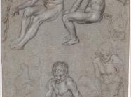 Jacques de Gheyn II (Dutch, 1565–1629), Studies of a Naked Seated Boy, c. 1603.