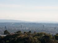 A view of Los Angeles looking toward Miracle Mile where LACMA’s buildings are. Source.