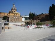 Piazza from the east, with the Mausoleum on the right