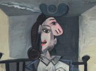 detail of picasso portrait of dora maar
