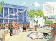 Pierre Probst, Caroline visits Paris, Volume 16, Flight of the Centre Pompidou.