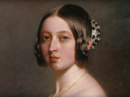 Portrait of Queen Victoria wearing Sapphire and Diamond Coronet