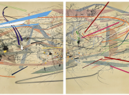 Julie Mehretu, Untitled, 2001. Via Sotheby's