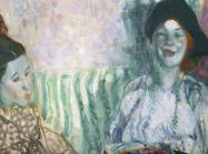 two women painting 