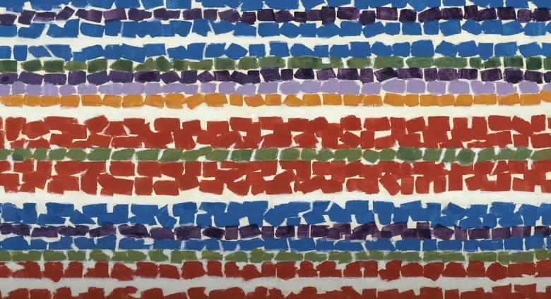 Alma Thomas painting detail