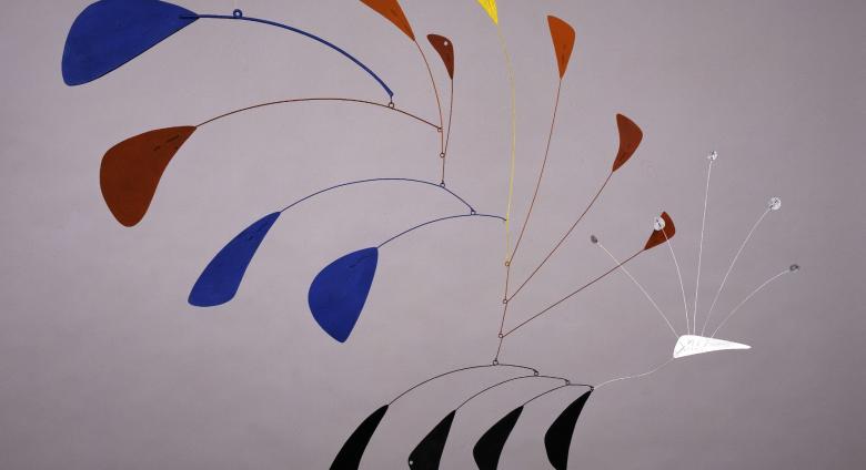 Alexander Calder metal mobile sculpture
