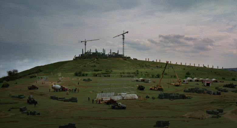 Architecture shot and production design image from The Brutalist