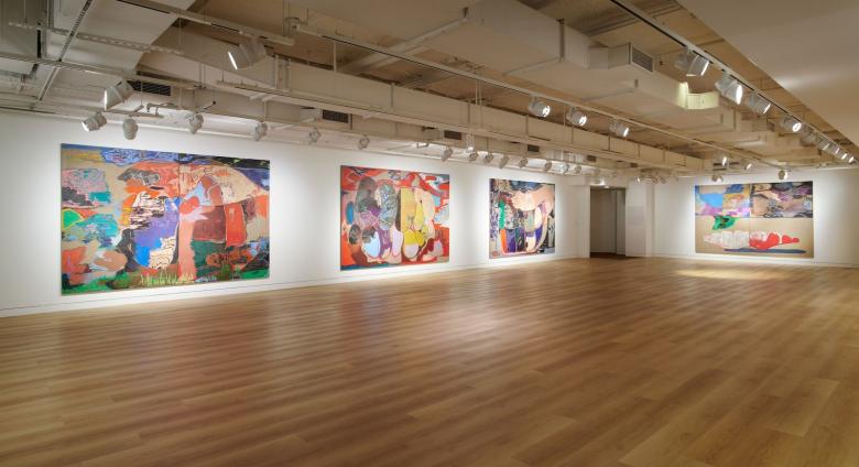 Image of Rachel Jones' Exhibition '!!!!!' by Chloe Jackman. Courtesy of MoAD.