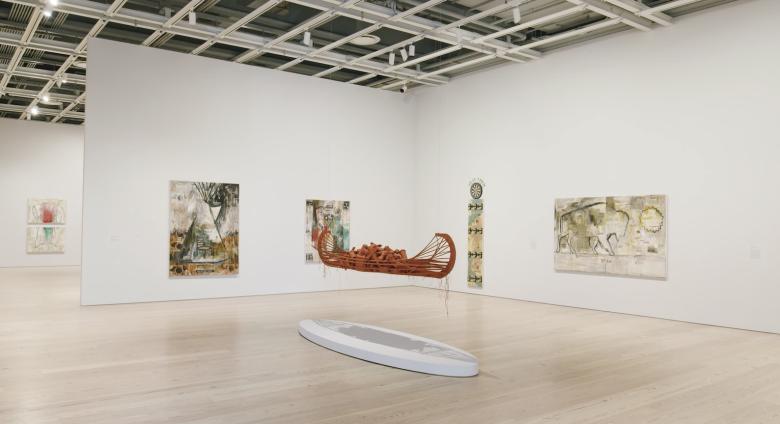 Exhibition View of Jaune Quick-to-See Smith: Memory Map