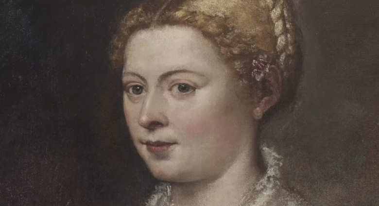 Detail of Portrait of a Lady and her Daughter