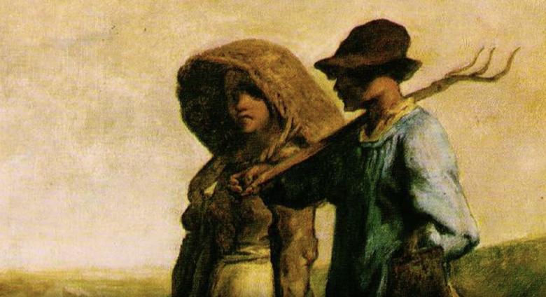Detail of Millet painting