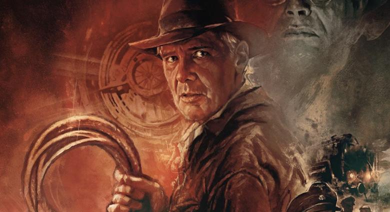 Promotional poster for Indiana Jones and the Dial of Destiny (detail)