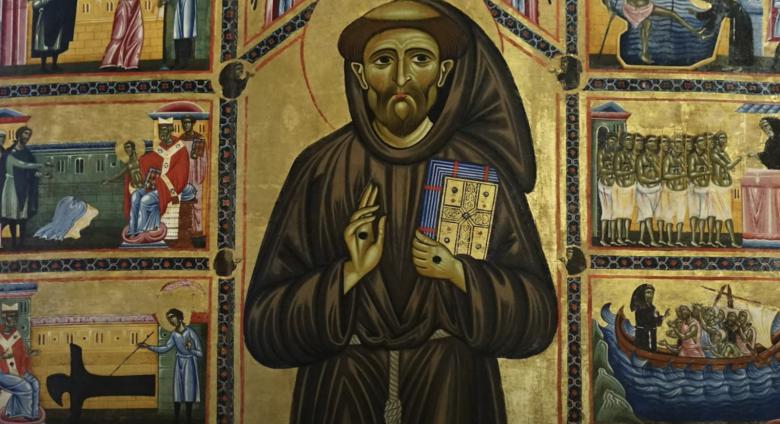 Detail of St. Francis altarpiece 