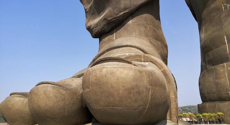 Foot of World's Tallest Statue