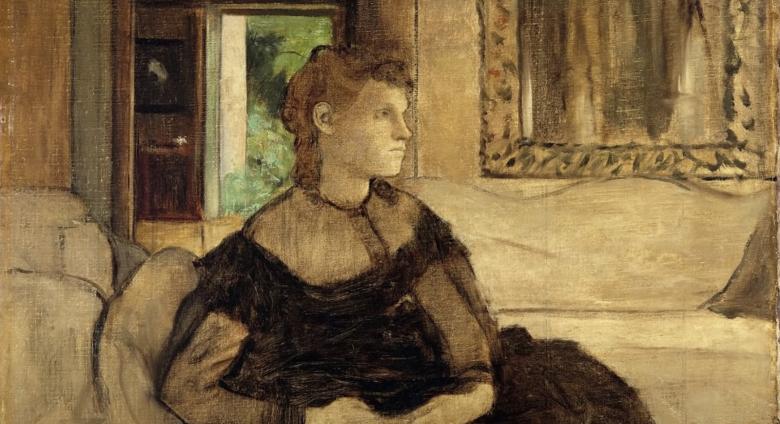 unfinished portrait of woman
