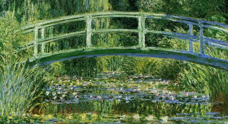 Claude Monet, Water Lilies and the Japanese bridge, 1897-99.