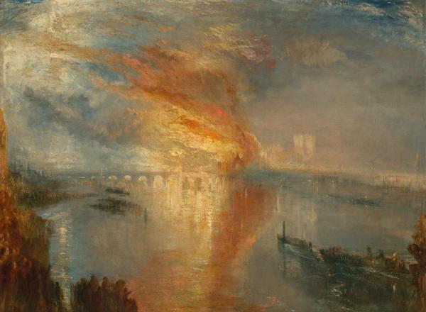 JMW Turner, The Burning of the Houses of Lords and Commons