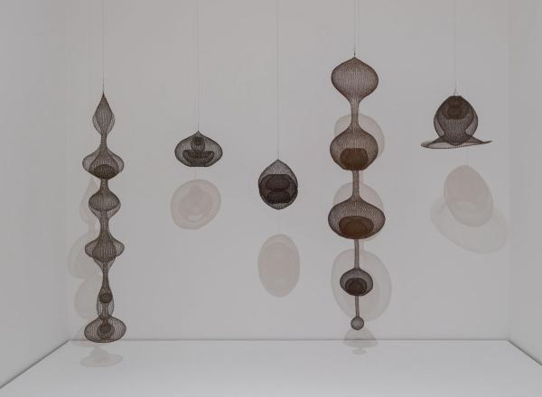 Installation view of Ruth Asawa: A Retrospective on view at The Museum of Modern Art from October 19, 2025, through February 7, 2026. The Museum of Modern Art, New York.