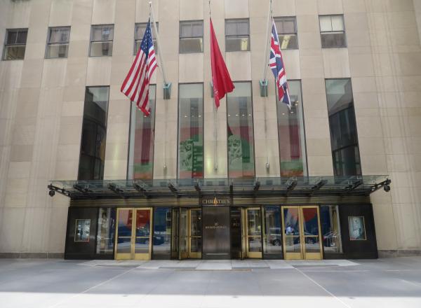 Christie's, 20 Rockefeller Plaza, Manhattan, New York.