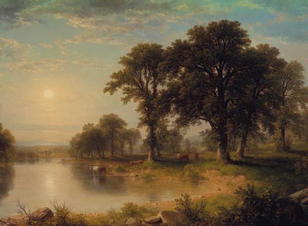 Asher B. Durand, Summer Evening, 1865. 