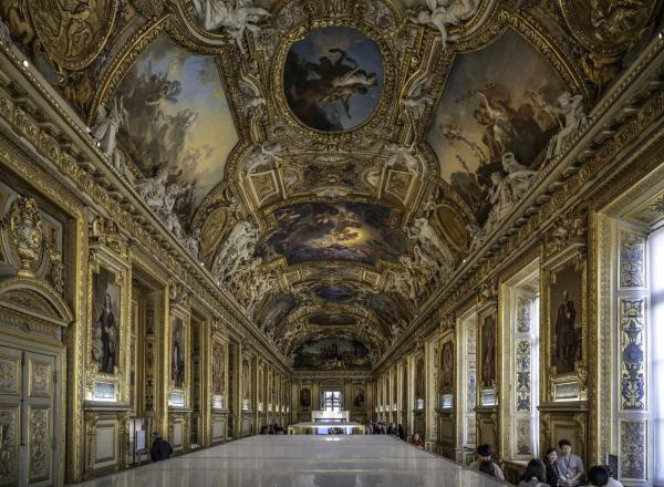 The Apollo Gallery, Louvre Museum, Paris. Wikipedia.