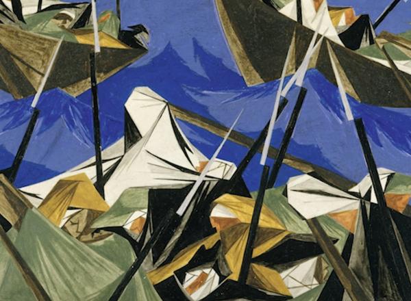 Detail of Jacob Lawrence Painting