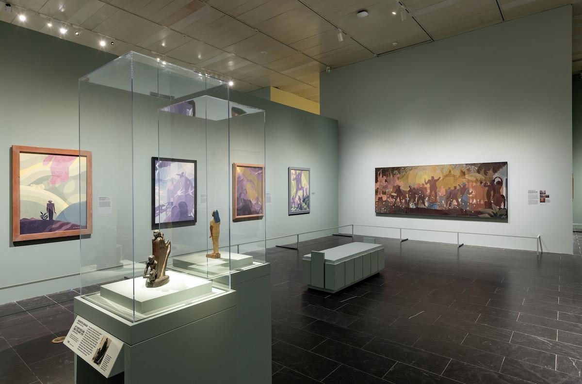 Installation view of The Harlem Renaissance and Transatlantic Modernism at the Metropolitan Museum of Art.