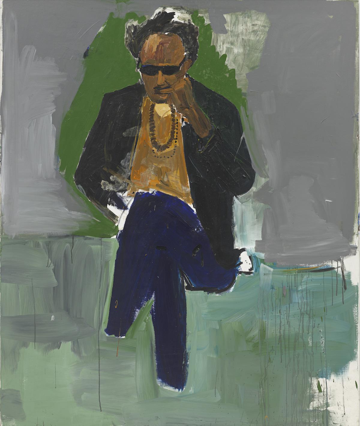 Henry Taylor, Portrait of Steve Cannon, 2013. Acrylic on canvas, 70 × 47 in. (177.8 × 119.4 cm). Hudgins Family Collection. © Henry Taylor. Courtesy the artist and Hauser &amp; Wirth. Photograph by Joshua White