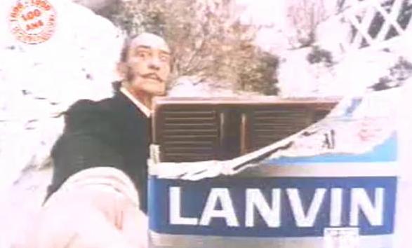 Still from a Dalí chocolate commercial featured in the linked youtube video 
