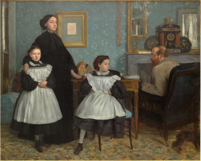 Edgar Degas (French, 1834 – 1917) Family Portrait (The Bellelli Family) , 1858 – 69 Oil on canvas 79 1/8 x 98 1/4 in. (201 x 249.5 cm) Musée d'Orsay, Paris (RF 2210) Photo: © RMN - Grand Palais / Patrice Schmidt / Art Resource, NY