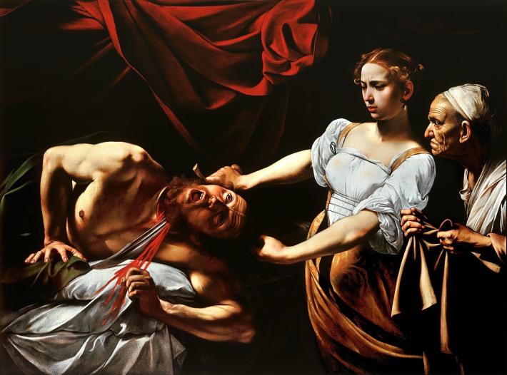 Carrivaggio, Judith Beheading Holofernes, c. 1598-9. Palazzo Barberini, Rome.