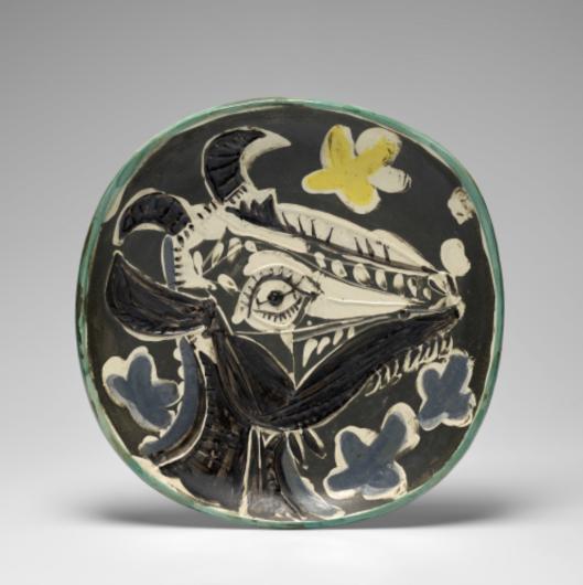 Pablo Picasso, Tête de chèvre en profil (Goat's Head in Profile), 1952.