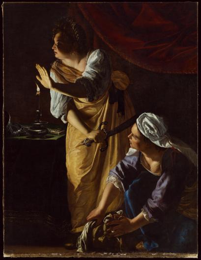 Artemisia Gentileschi. Judith and her Maidservant with the Head of Holofernes . c. 1623 - 25. Detroit Institute of Art